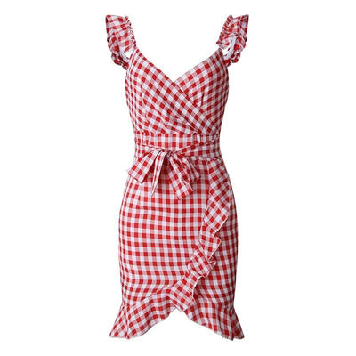 Abito Vintage Da Spiaggia Rosso