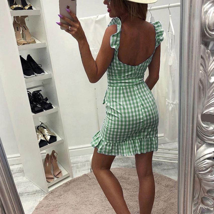 Abito Vintage Da Spiaggia Verde