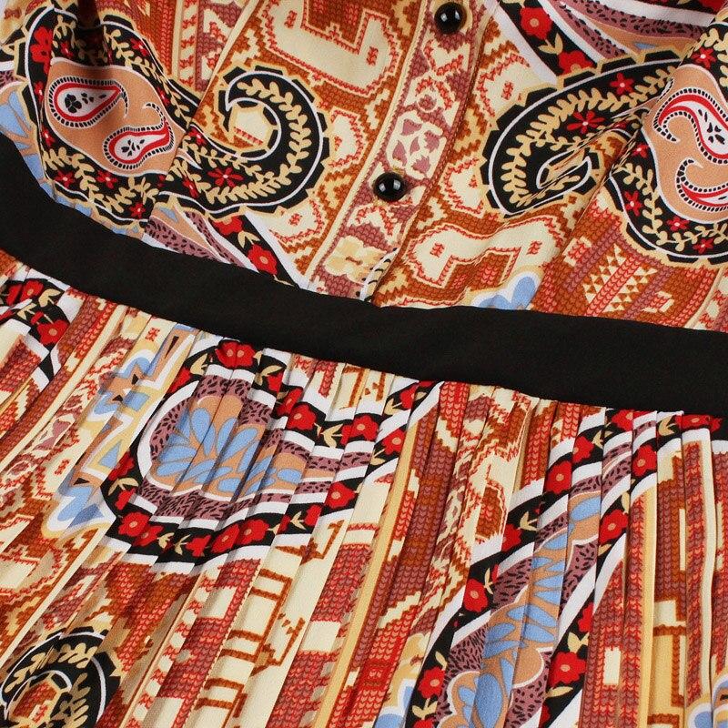 Abito Vintage Plissettato Arancione