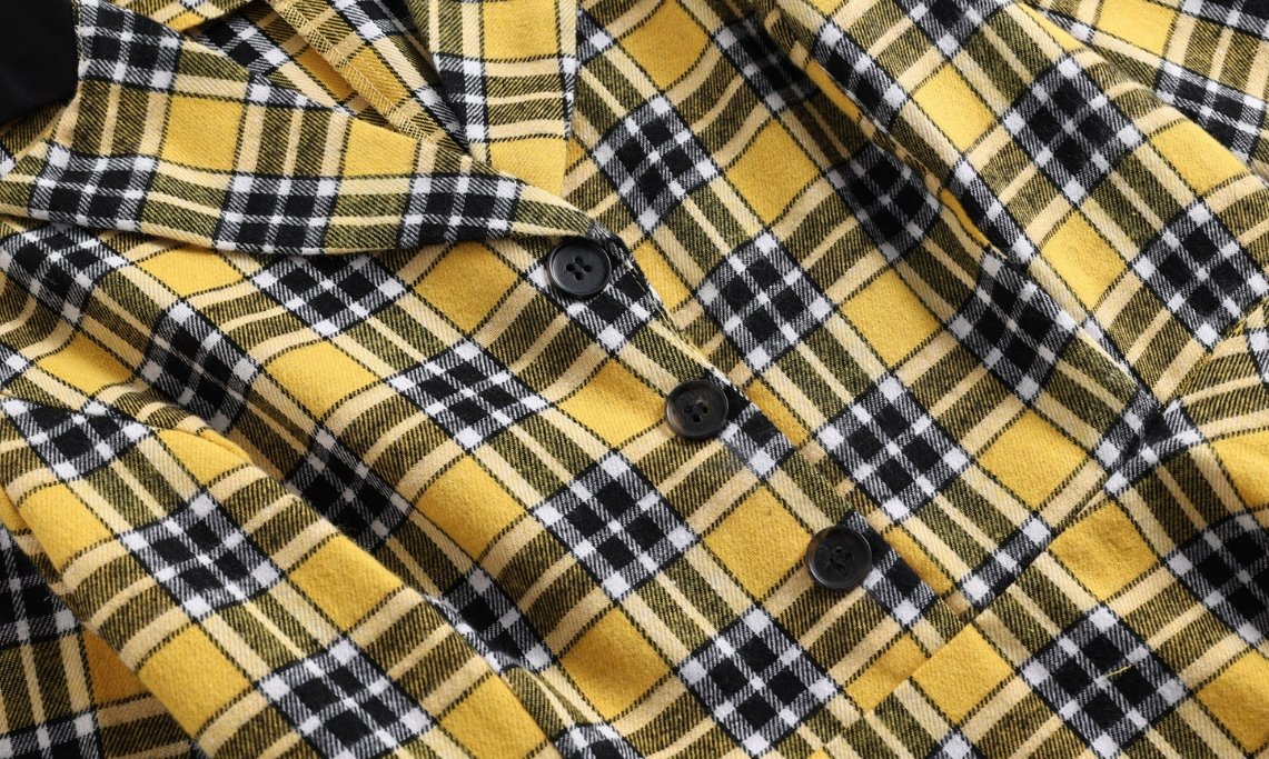 Abito Vintage A Righe Gialle E Nere