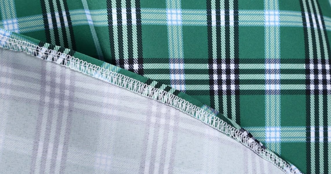 Abito Vintage A Righe Verdi E Nere