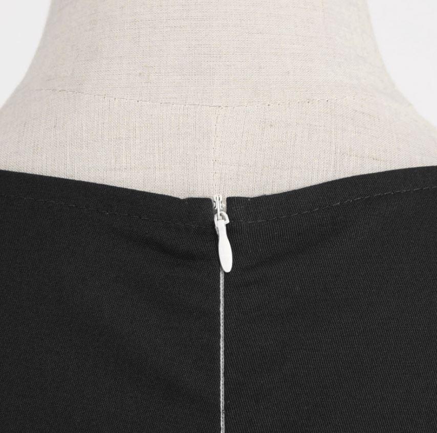 Abito Rockabilly Vintage Anni '50 Nero