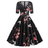 Vintage Anni '50 Rockabilly Dress Birds