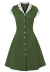 Abito Rockabilly Vintage Anni '50 Verde