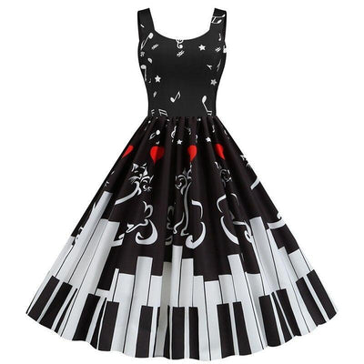 Abito Vintage Per Pianoforte Di San Valentino