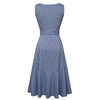 Abito Vintage Senza Maniche Blu