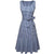 Abito Vintage Senza Maniche Blu