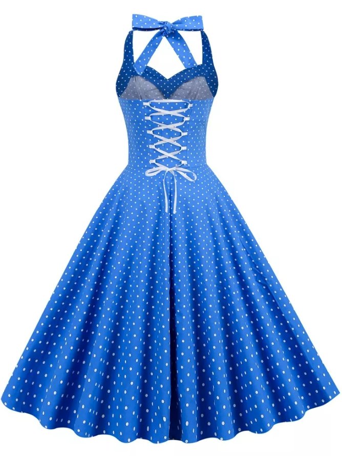 Blu Vintage Sexy Pin Up Dress