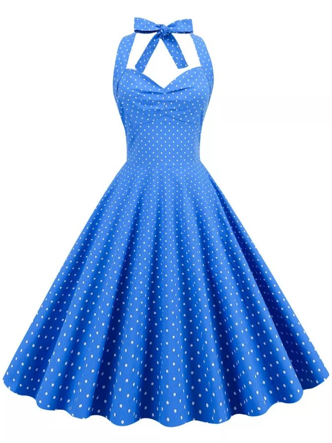Blu Vintage Sexy Pin Up Dress