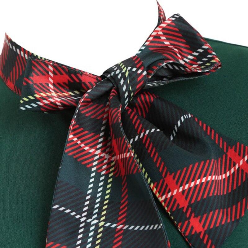 Abito Vintage Tartan Verde