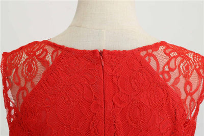 Abito Vintage A Trapezio Rosso