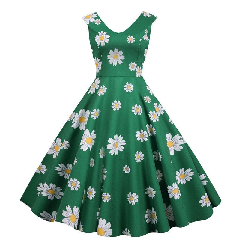 Abito Vintage Verde Anni '50