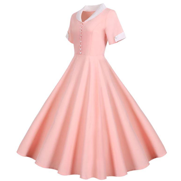 Abito Rosa Vintage Anni '50