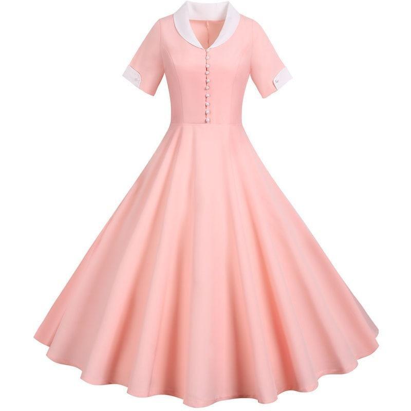 Abito Rosa Vintage Anni '50