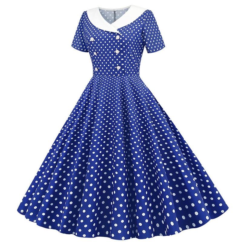 Abito Blu Glamour Anni '50