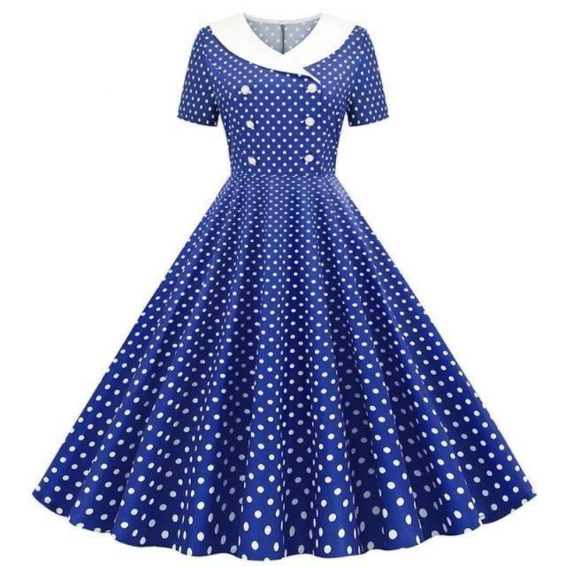 Abito Blu Glamour Anni '50
