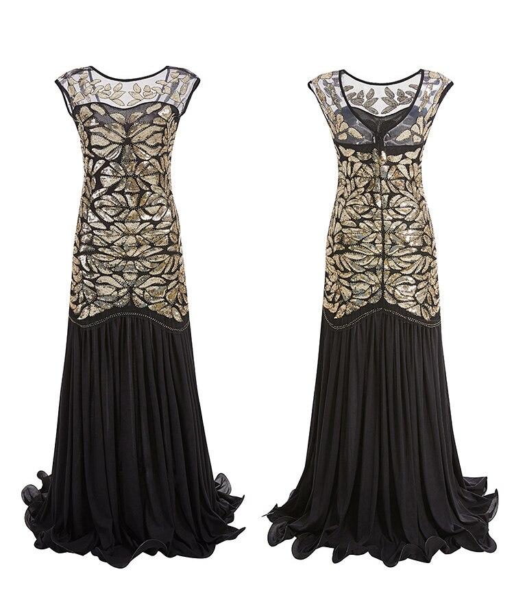 Abito Flapper Vintage Anni '20 Oro