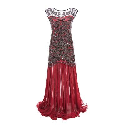 Abito Flapper Vintage Anni '20 Rosso