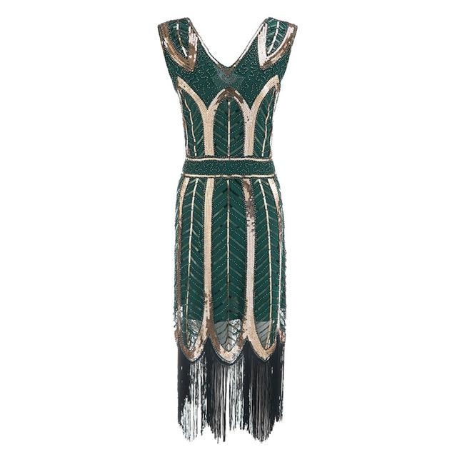 Abito Gatsby Vintage Anni '20 Verde