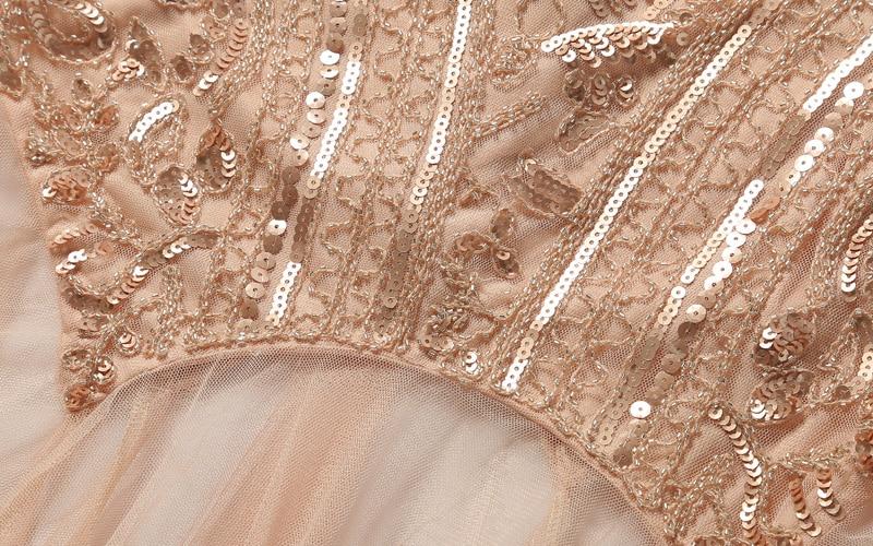 Abito Vintage Lungo Rosa Anni '20