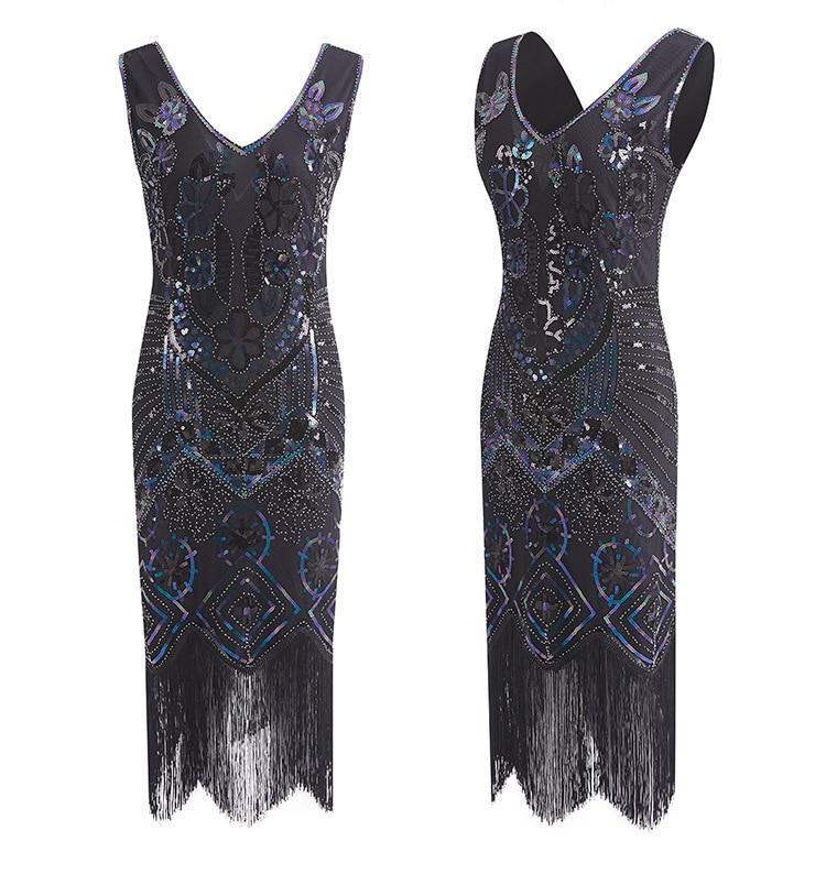 Abito Parigi Vintage Anni '20 Nero