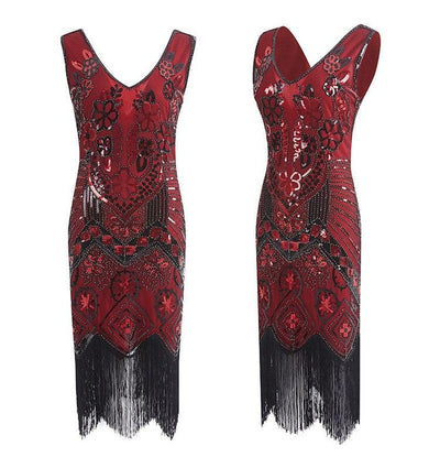 Abito Vintage Anni '20 Paris Red