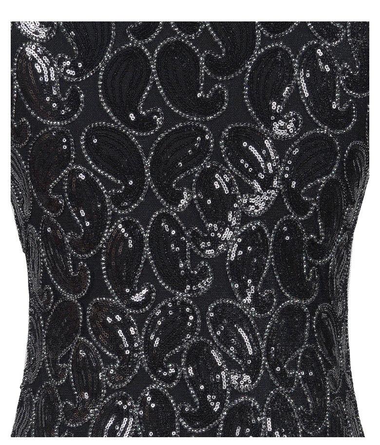 Sexy Abito Vintage Nero Anni '20