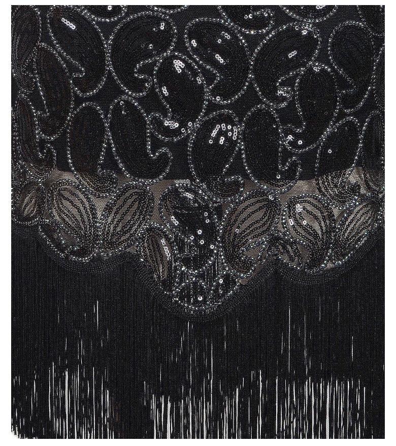 Sexy Abito Vintage Nero Anni '20