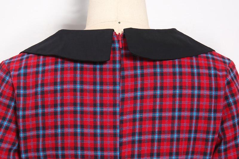 Abito Vintage Invernale Rosso